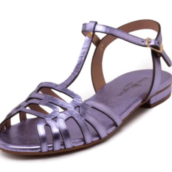 Michele Lopriore Taormina sandal metalic purple size 8 - Picture 2 of 2